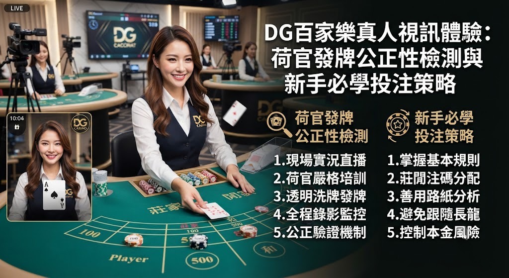 荷官發牌公正性檢測與新手必學投注策略